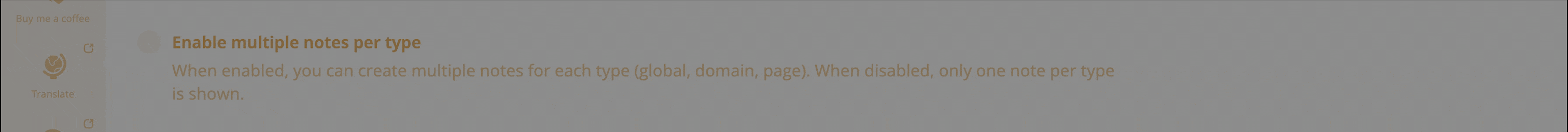Enable multiple notes per type