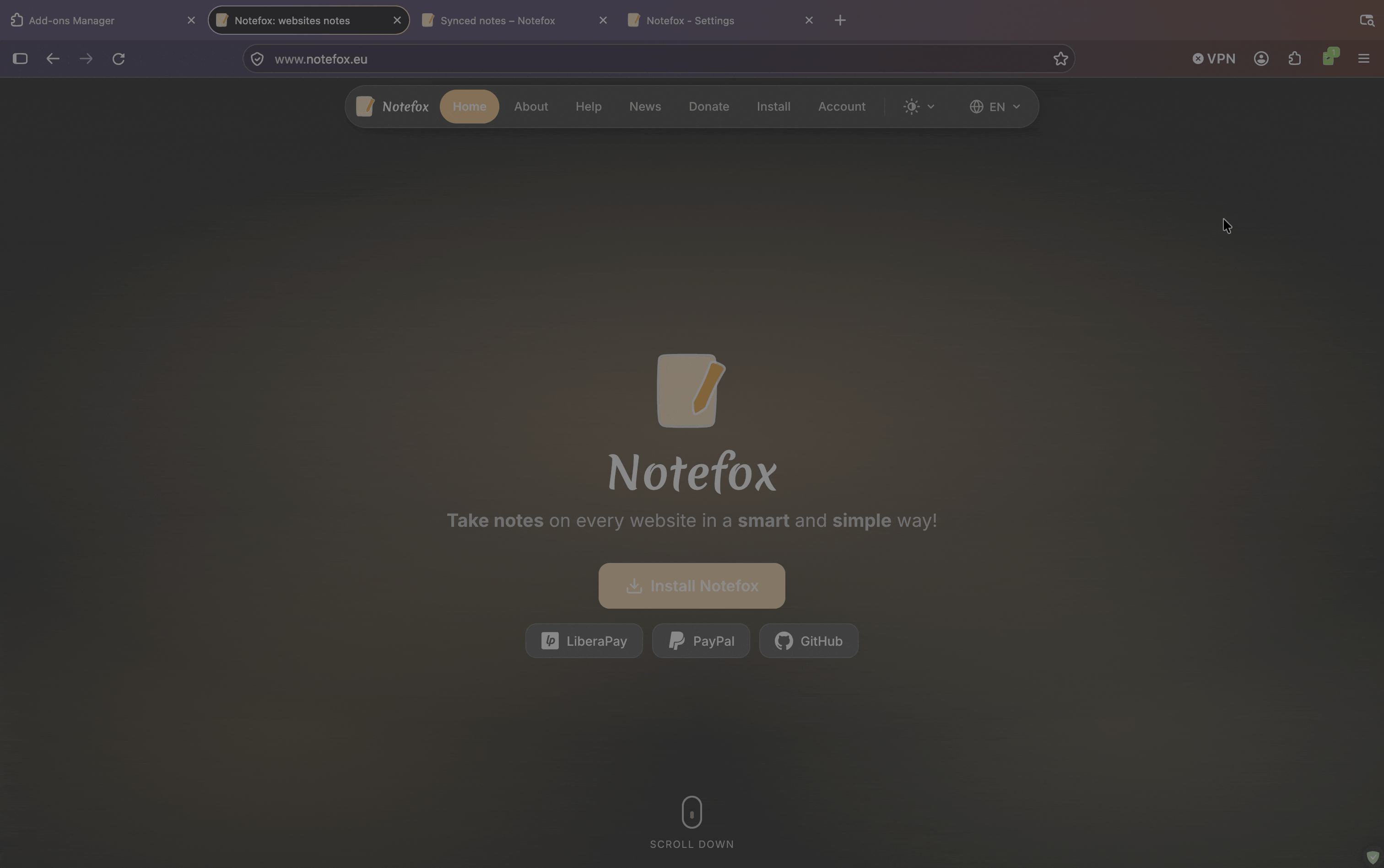 Multiple notes per type